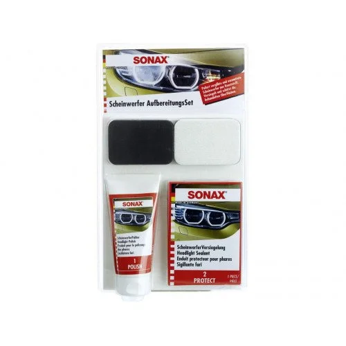 KIT PENTRU INTRETINEREA FARURILOR SONAX HEADLIGHT RESTORARION